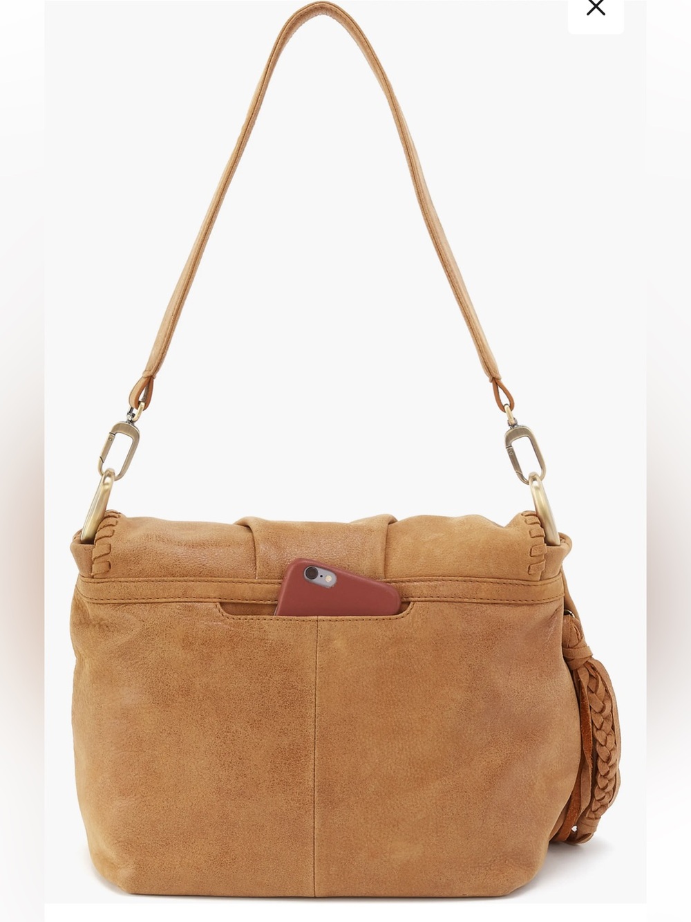 HOBO Harley Convertible Leather Shoulder Bag In Whiskey - Picture 3 of 14